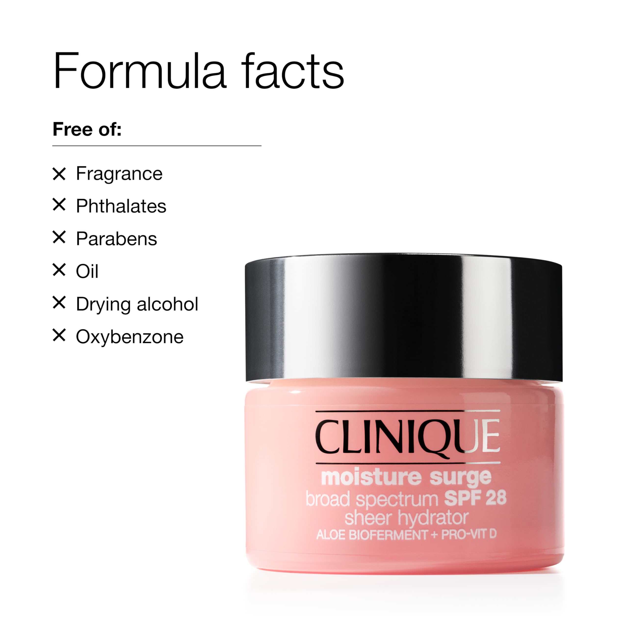 Clinique Moisture Surge SPF 28 applied under makeup for a smooth base