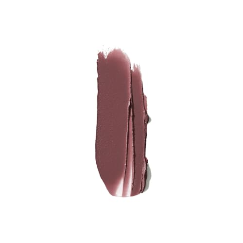 Clinique Pop Longwear Lipstick Clove Pop swatch on lips shows satin finish.