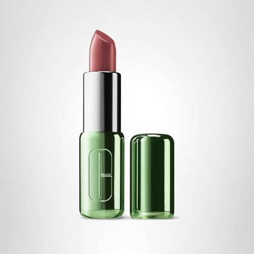 Clinique Pop Longwear Lipstick full-coverage color in one swipe.