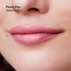 Clinique Pop Longwear lipstick packaging box highlights premium design.