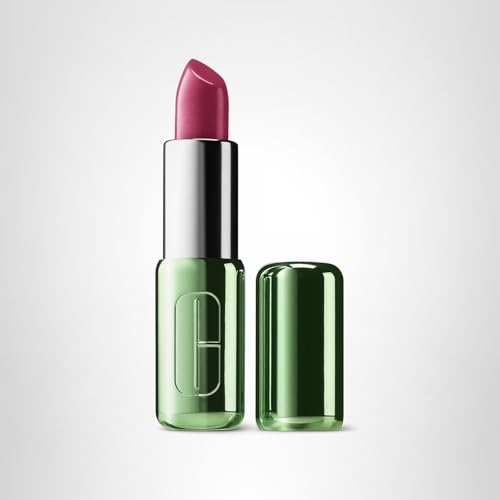 Clinique Pop Longwear Lipstick pink-fuchsia matte swatch for bold look