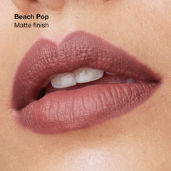 Clinique Pop Longwear satin finish for smooth glow.