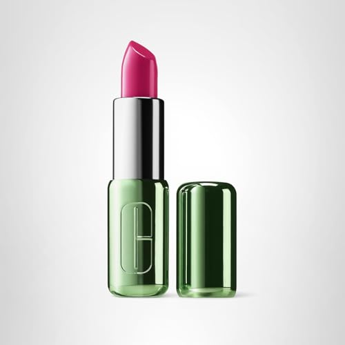 Clinique Pop Longwear Lipstick shine finish demonstrating glossy color