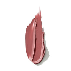 Clinique Pop Longwear lipstick on lips demonstrates even color and smooth application.