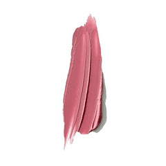 Clinique Pop Longwear lipstick swipe on lip demonstrates smooth application.