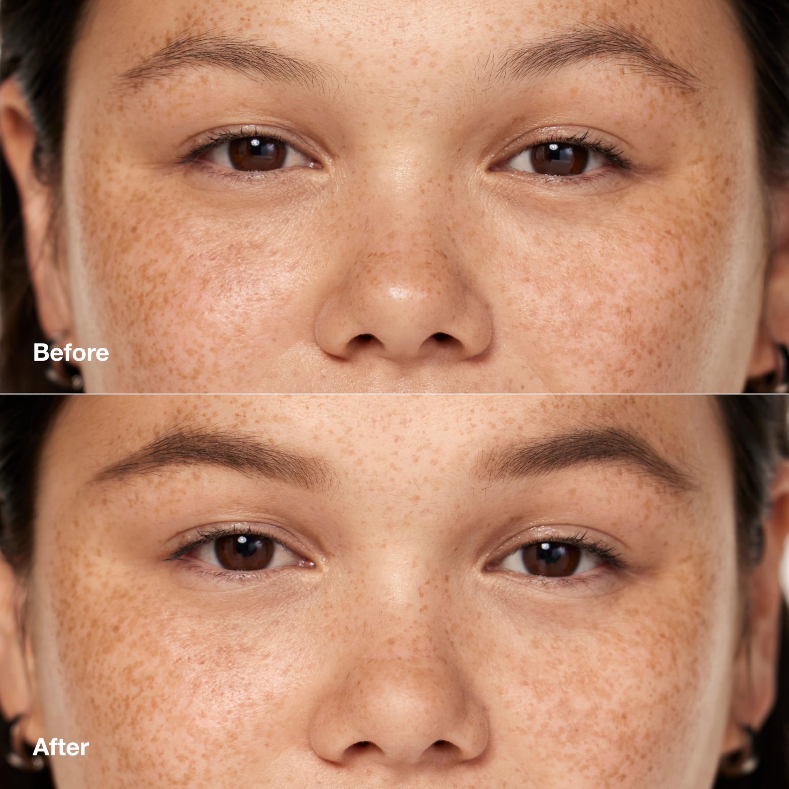Clinique Quickliner For Brows eight-hour wear swatch demonstrating smudge resistance on skin.