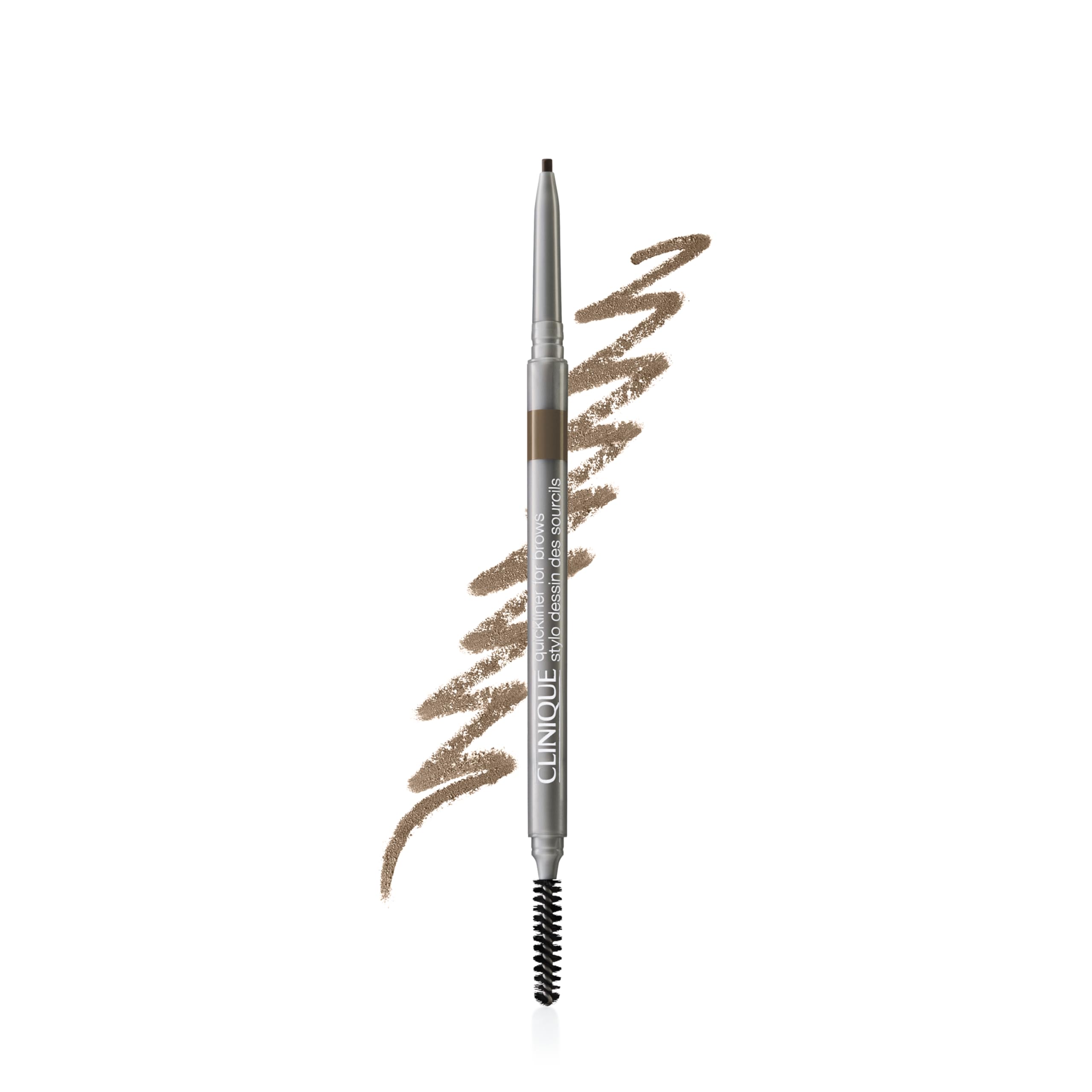 Clinique Quickliner For Brows pencil tip close-up for precise hair-like strokes.