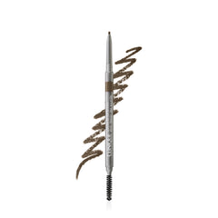 Clinique Quickliner For Brows ultra-fine tip close-up showing precise hair-like strokes for natural brows.