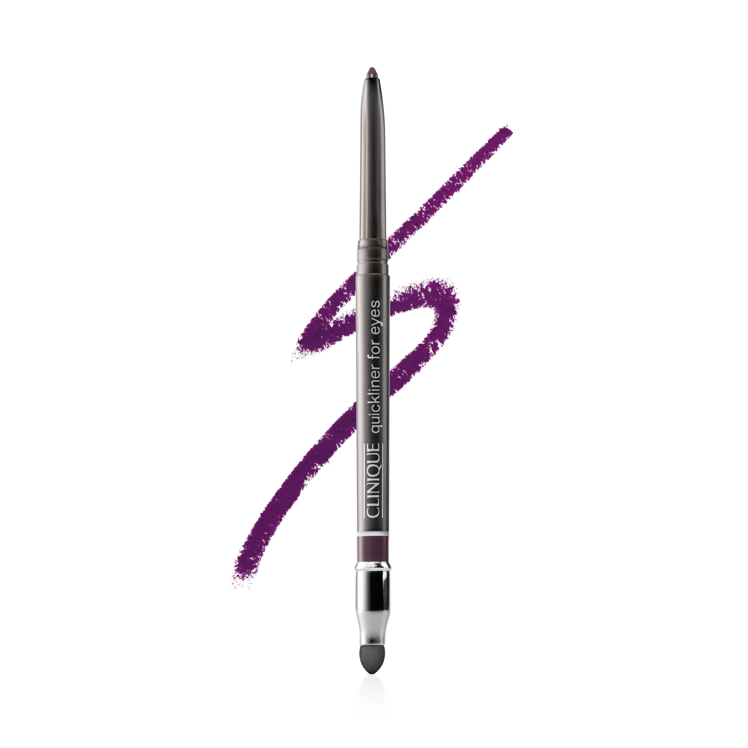 Clinique Quickliner Eye Pencil grape packaging for on-the-go touch-ups.