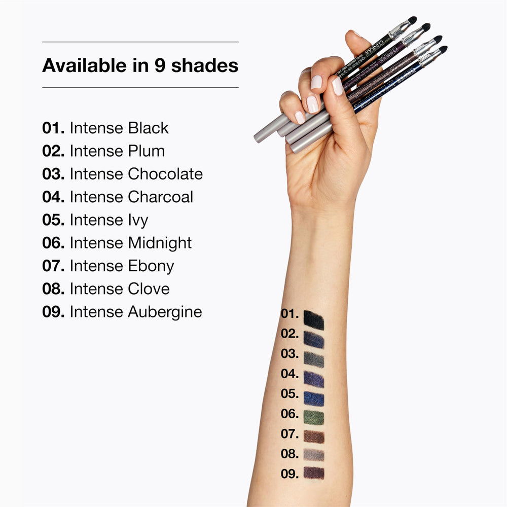 Clinique Quickliner For Eyes Intense Ebony water resistant finish stays put.