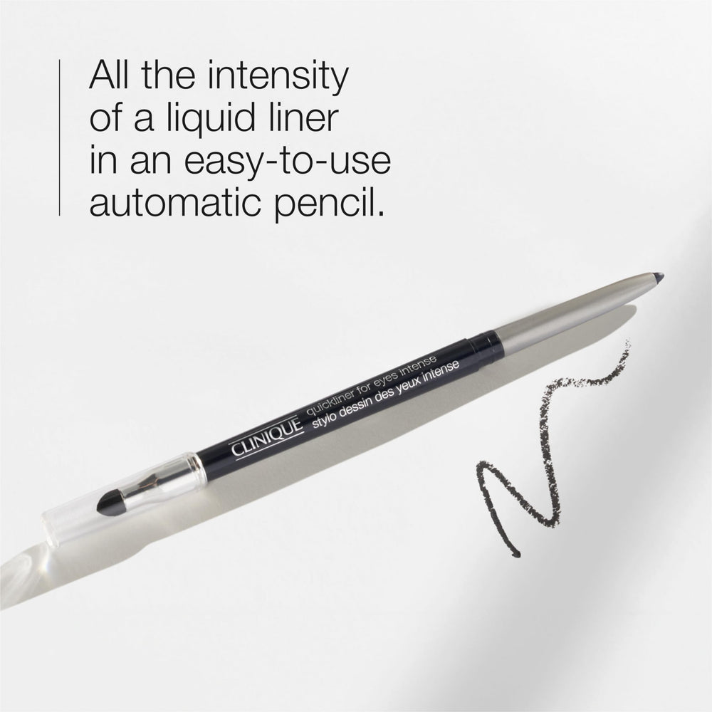 Clinique Quickliner Intense smudge-tip end for blending on the lid