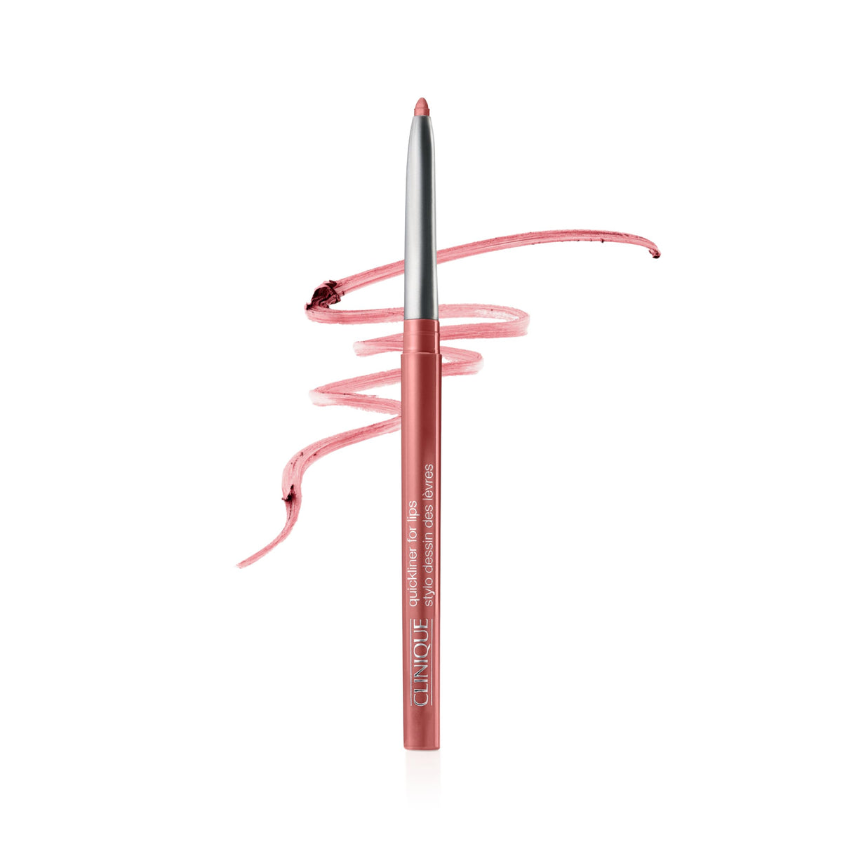 Clinique Quickliner For Lips Pink Honey pencil swatch showing precise lip lining.
