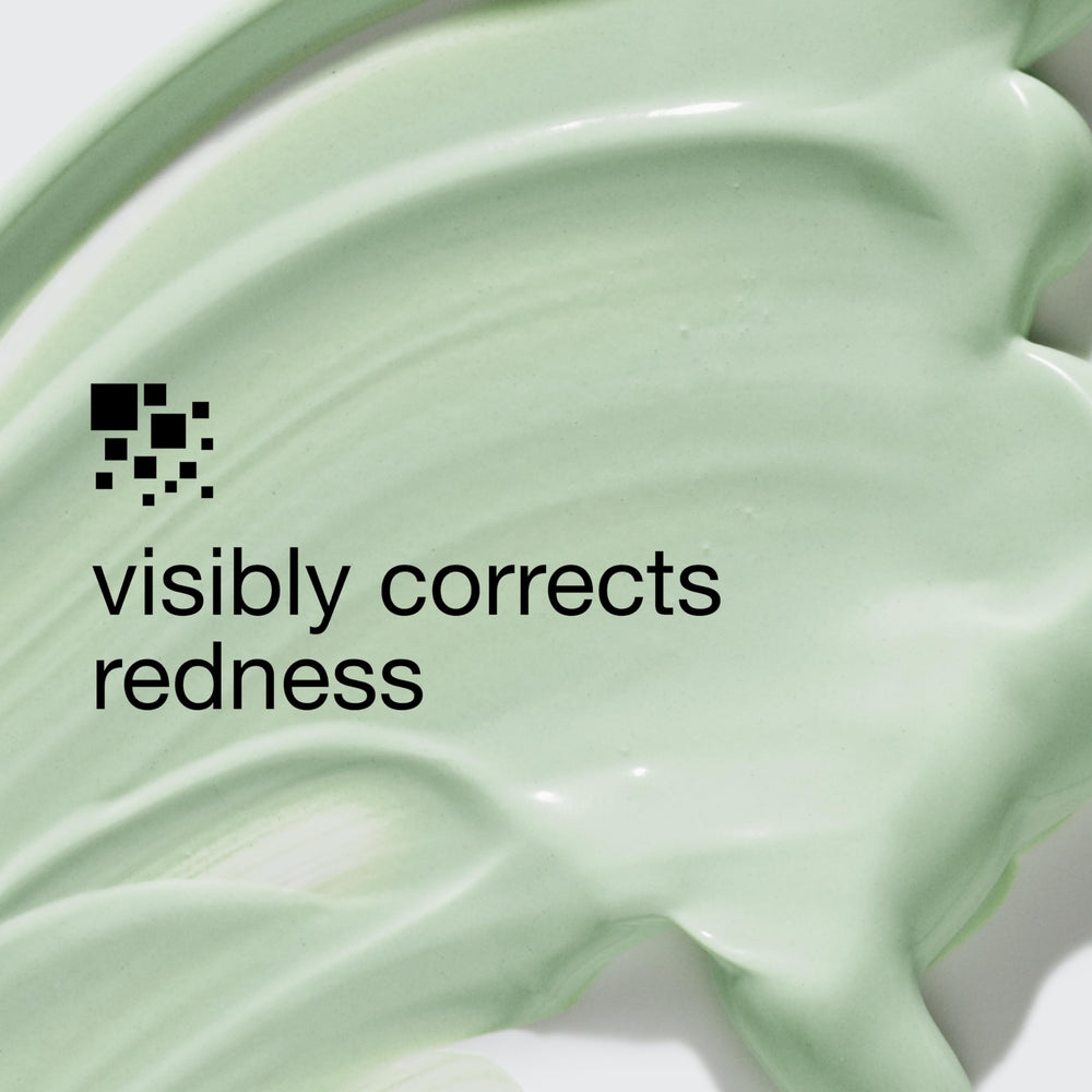Front view of Clinique Redness Solutions base tube showing SPF 15 and rosacea-friendly formula.