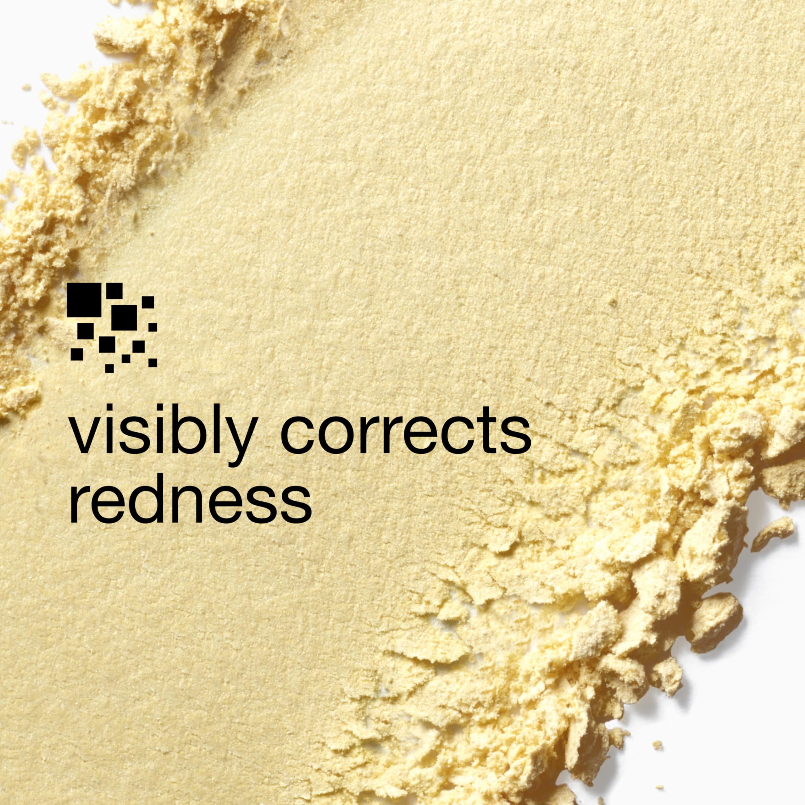 Rosacea-friendly powder applied on skin for daily redness management