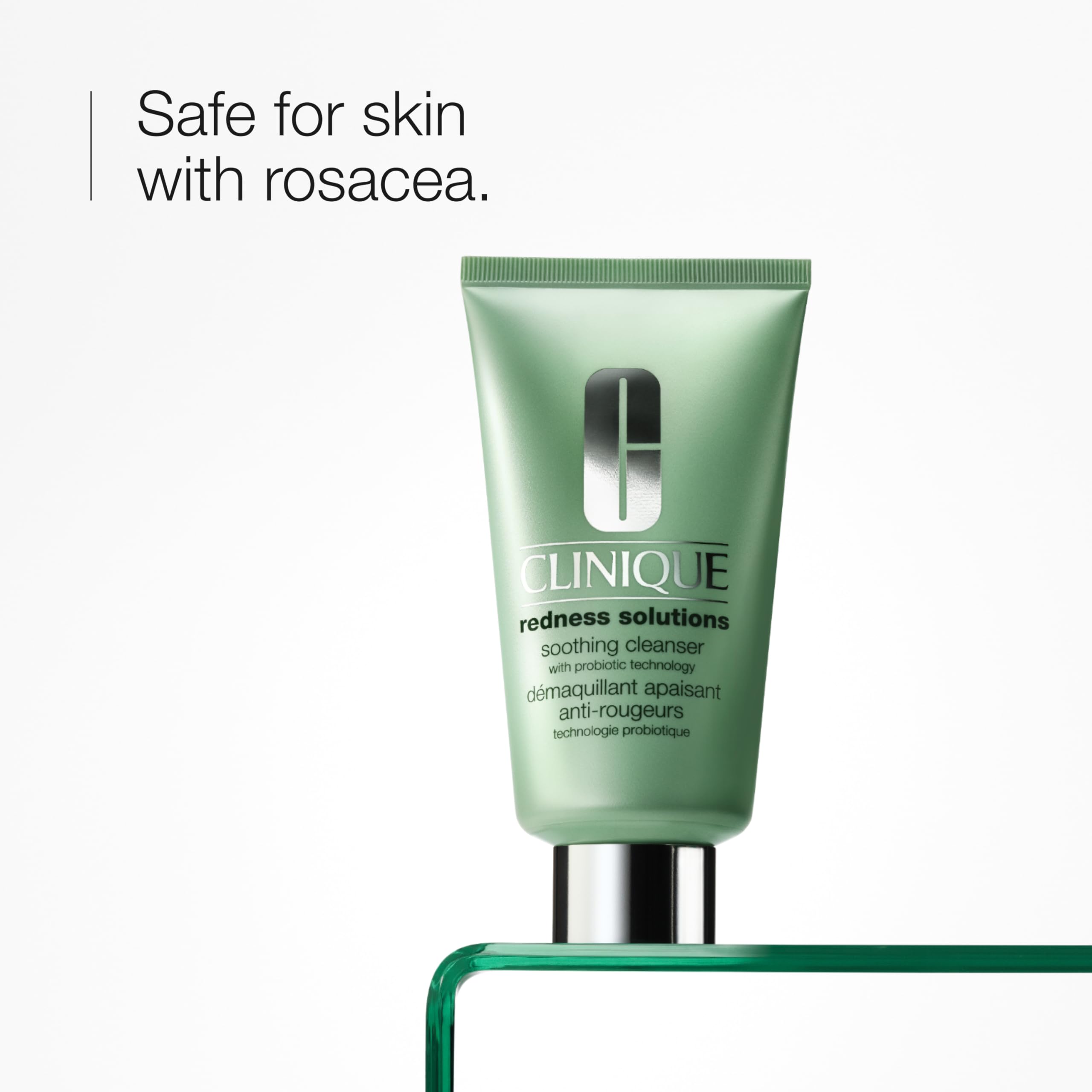 Creamy cleanser texture close-up showing a light, non-drying feel