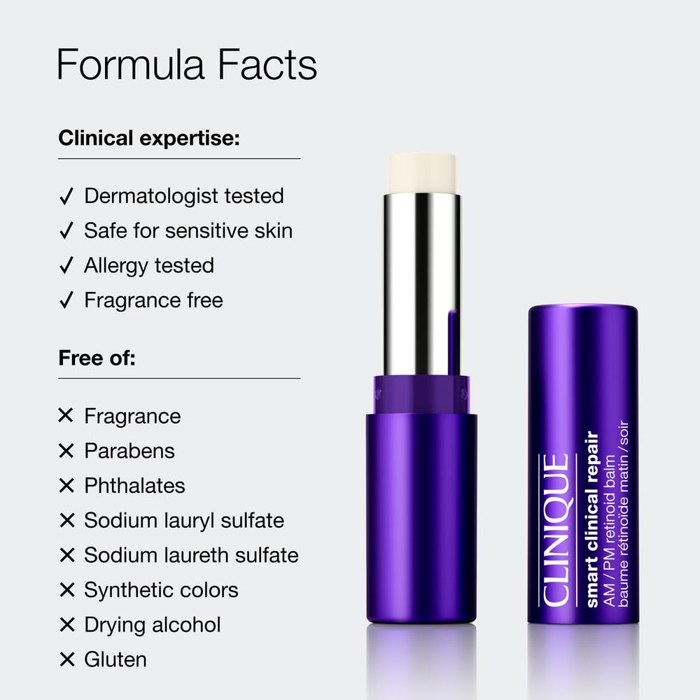 Clinique Smart Clinical Repair balm skin-tone swatch suggests universal compatibility.