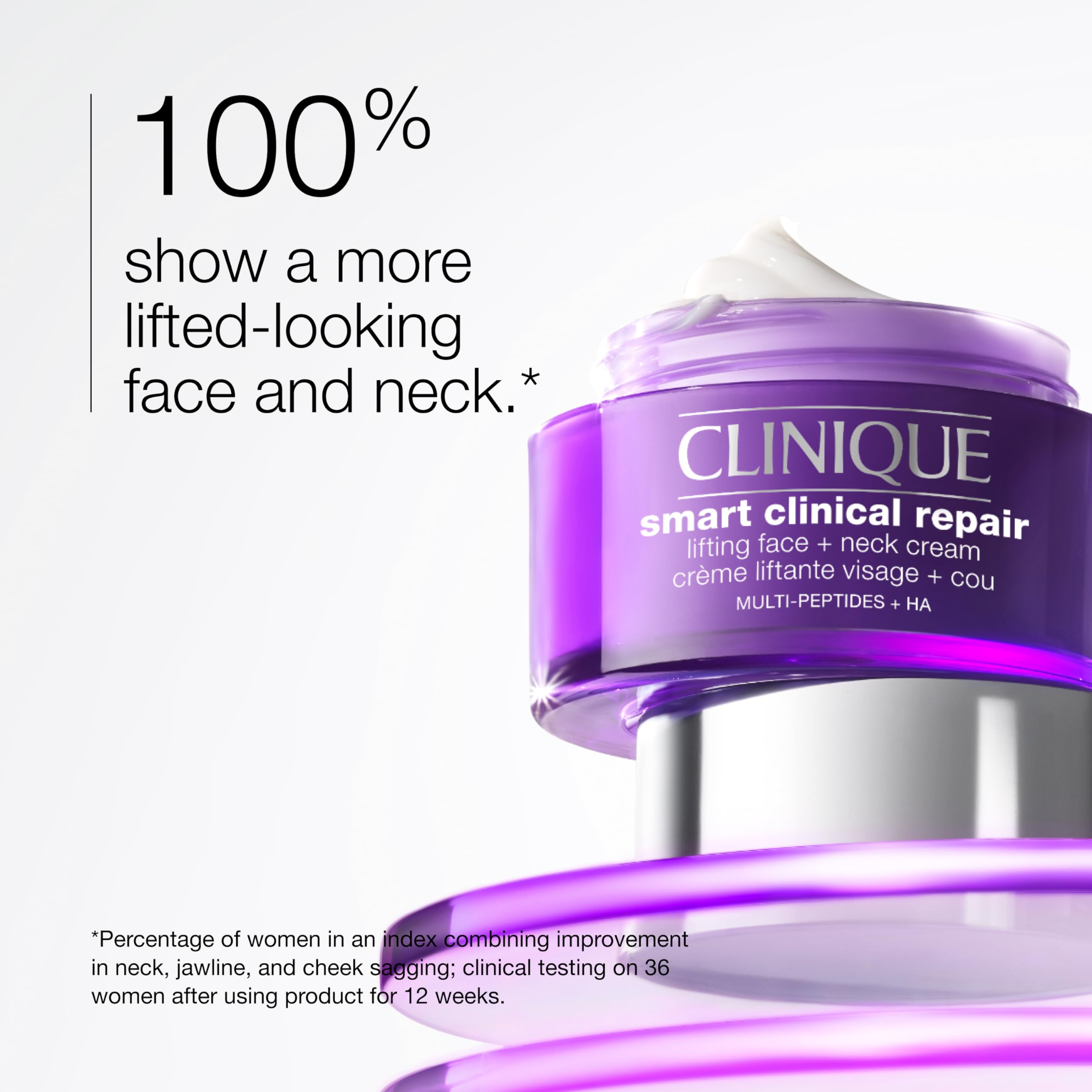 Cream swirl closeup of Clinique Smart Clinical Repair for rich hydration