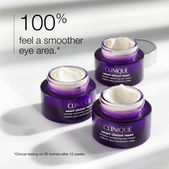 Clinique Smart Clinical Repair eye cream with peptides strengthens the eye area for a smoother look.
