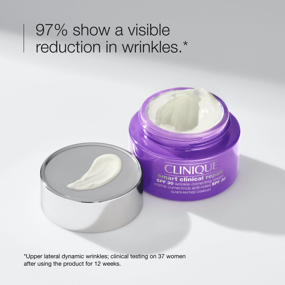 Mini travel-size Clinique cream delivering lightweight hydration with SPF protection