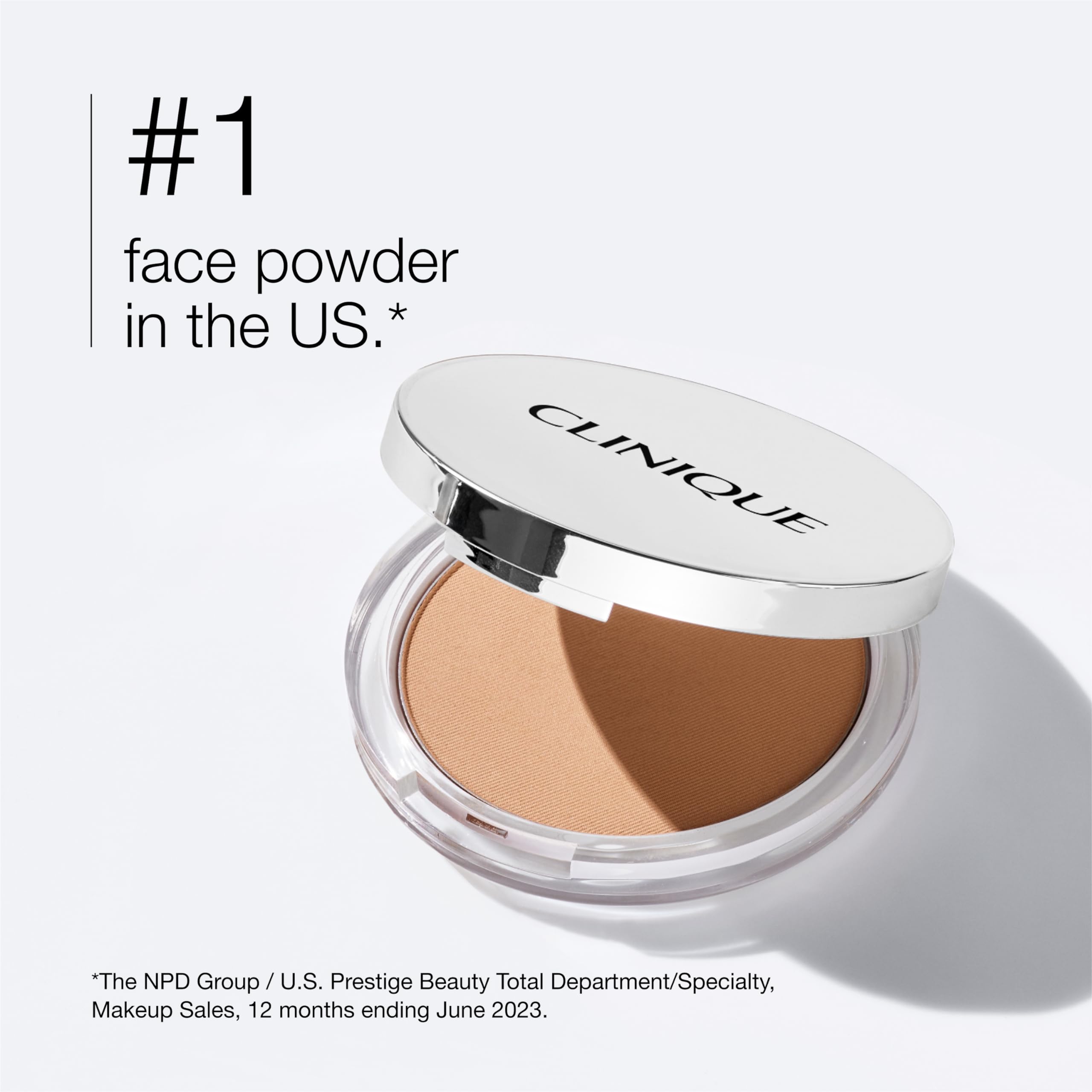 Clinique Stay-Matte Sheer finish close-up showing a matte, shine-free look.