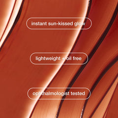 Clinique Sun-Kissed Face Gelee blend with moisturizer demonstrates buildable glow for daytime radiance.