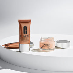 Clinique Sun-Kissed Face Gelee swatch on skin demonstrates warm tint enhancing complexion without heaviness.
