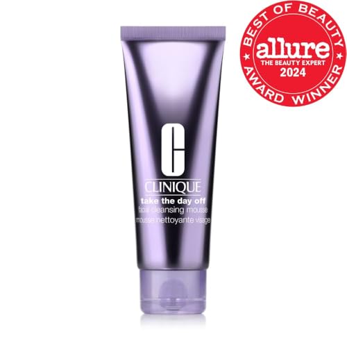 Clinique Take The Day Off mousse foam lather removes makeup and sunscreen gently.