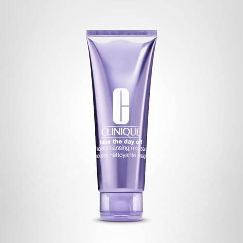 Clinique Take The Day Off mousse hydration support for moisturized skin.