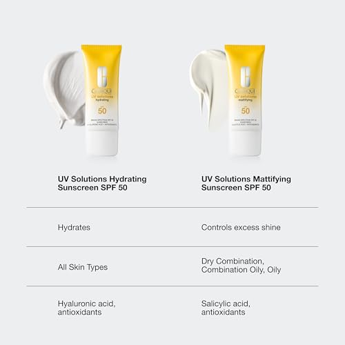 Clinique UV Solutions lightweight sunscreen dries quickly on skin