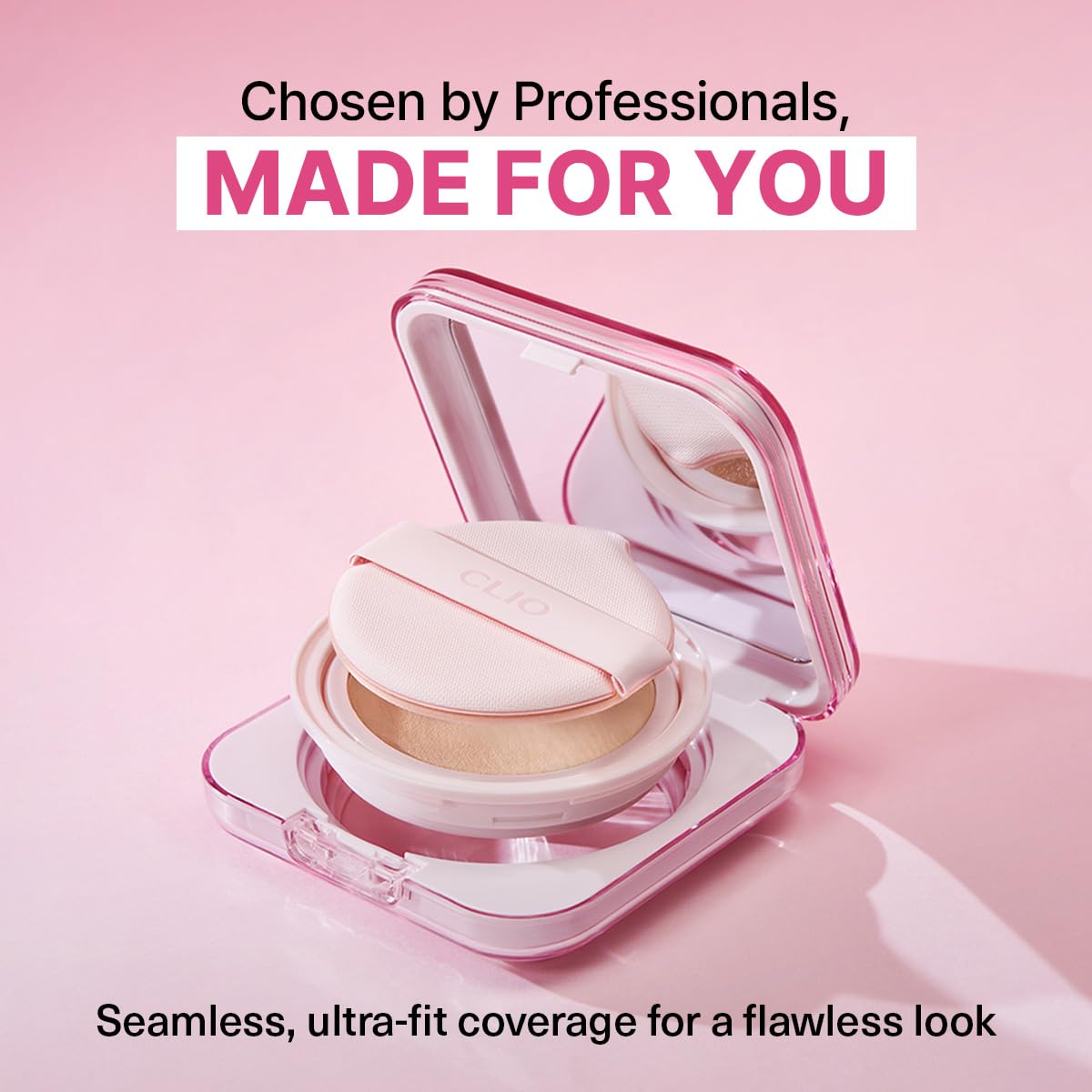 CLIO Kill Cover application with sponge for even blending.