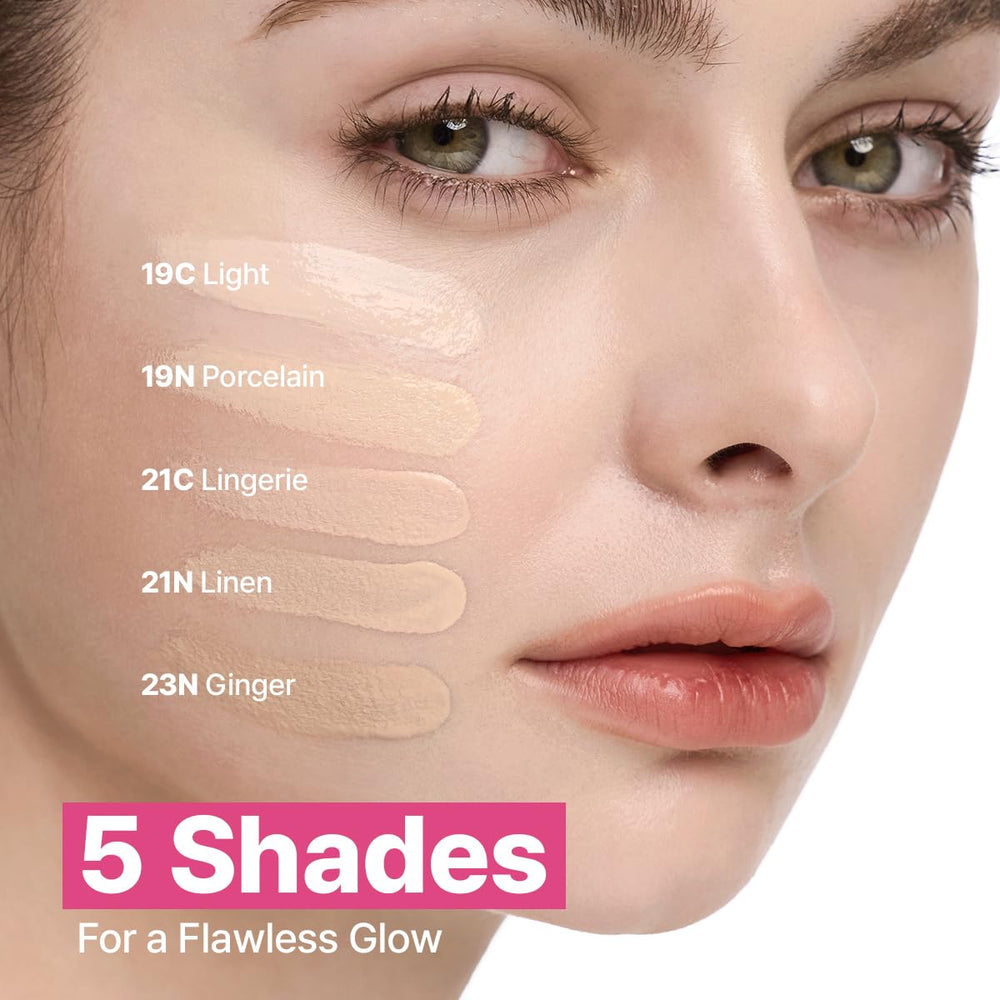 CLIO Kill Cover Mesh Glow formula with hyaluronic acid keeps moisture.