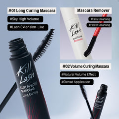 CLIO Kill Lash Superproof remover packaging enables quick, gentle cleanup.
