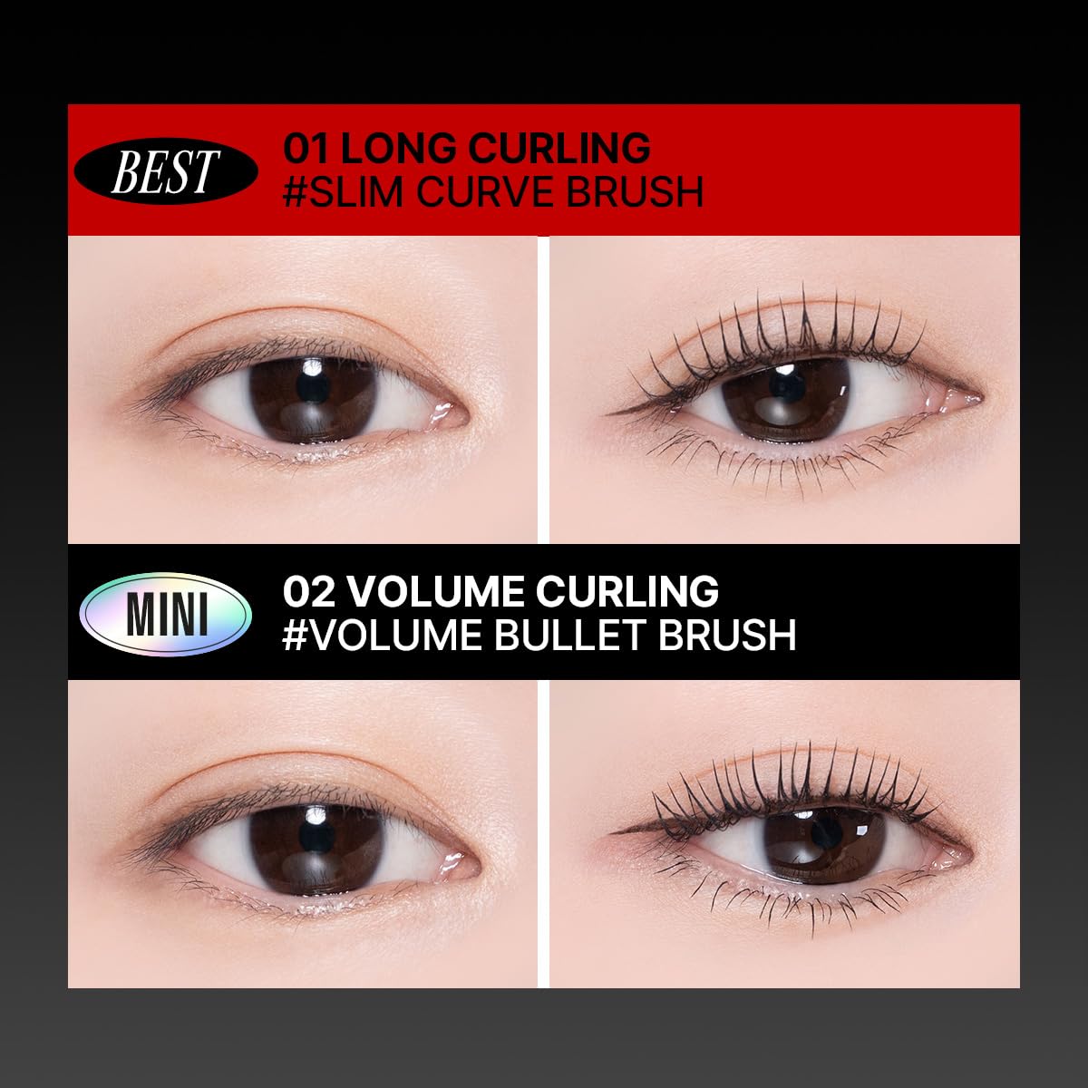 CLIO Kill Lash Superproof mascara waterproof formula keeps lashes curled and smudge-free.
