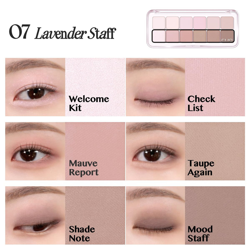 CLIO Pro Eye Palette Air is a portable compact ideal for on-the-go touch-ups