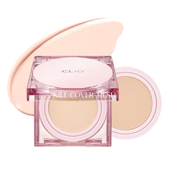 CLIO Kill Cover Mesh Glow Cushion compact for a dewy glass skin finish