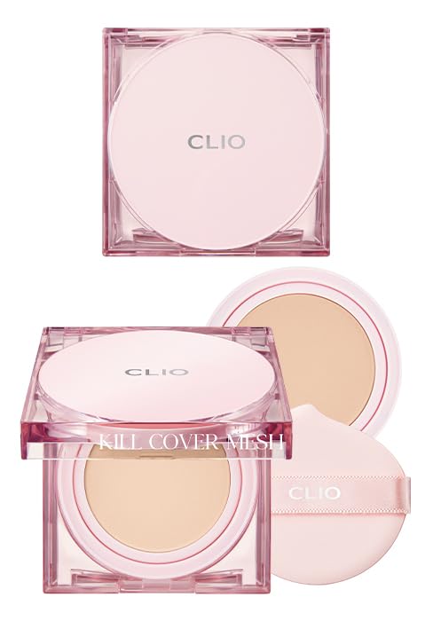 CLIO PROFESSIONAL Kill Cover Mesh Glow Cushion delivers buildable glow for glass-skin finish