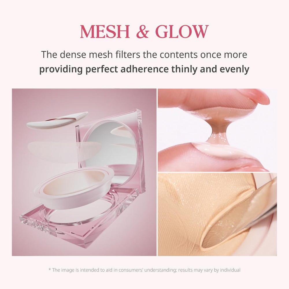 CLIO PROFESSIONAL Kill Cover Mesh Glow Cushion waterdrop puff delivers even coverage