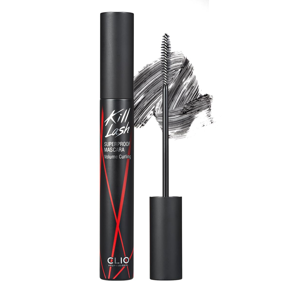 CLIO Kill Lash con brocha bala para aplicación precisa y volumen natural.