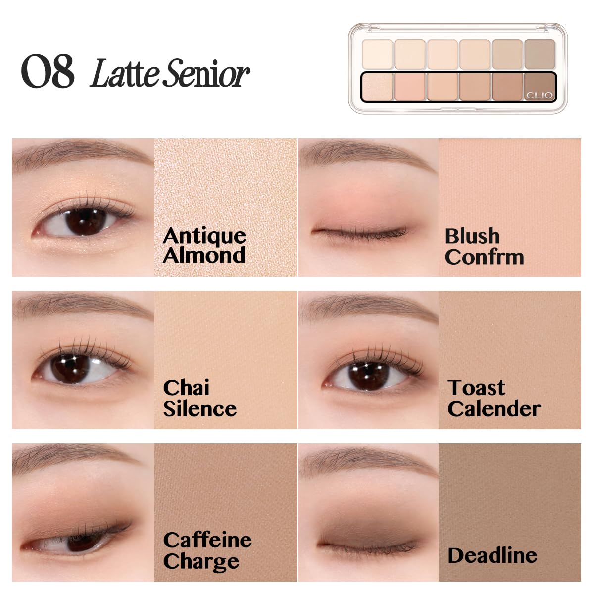 CLIO PROFESSIONAL Pro Eye Palette Air outer corner definition look.