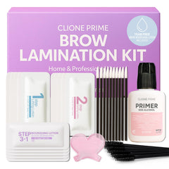 CLIONE PRIME kit laminación de cejas en casa, resultado definido y duradero