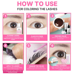 Aplicación en pestañas con CLIONE PRIME para look natural y definido.
