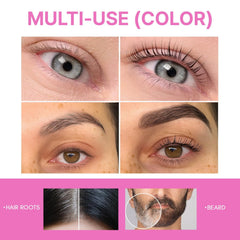 Mezcla de color CLIONE PRIME lista para aplicar en pestañas y cejas.