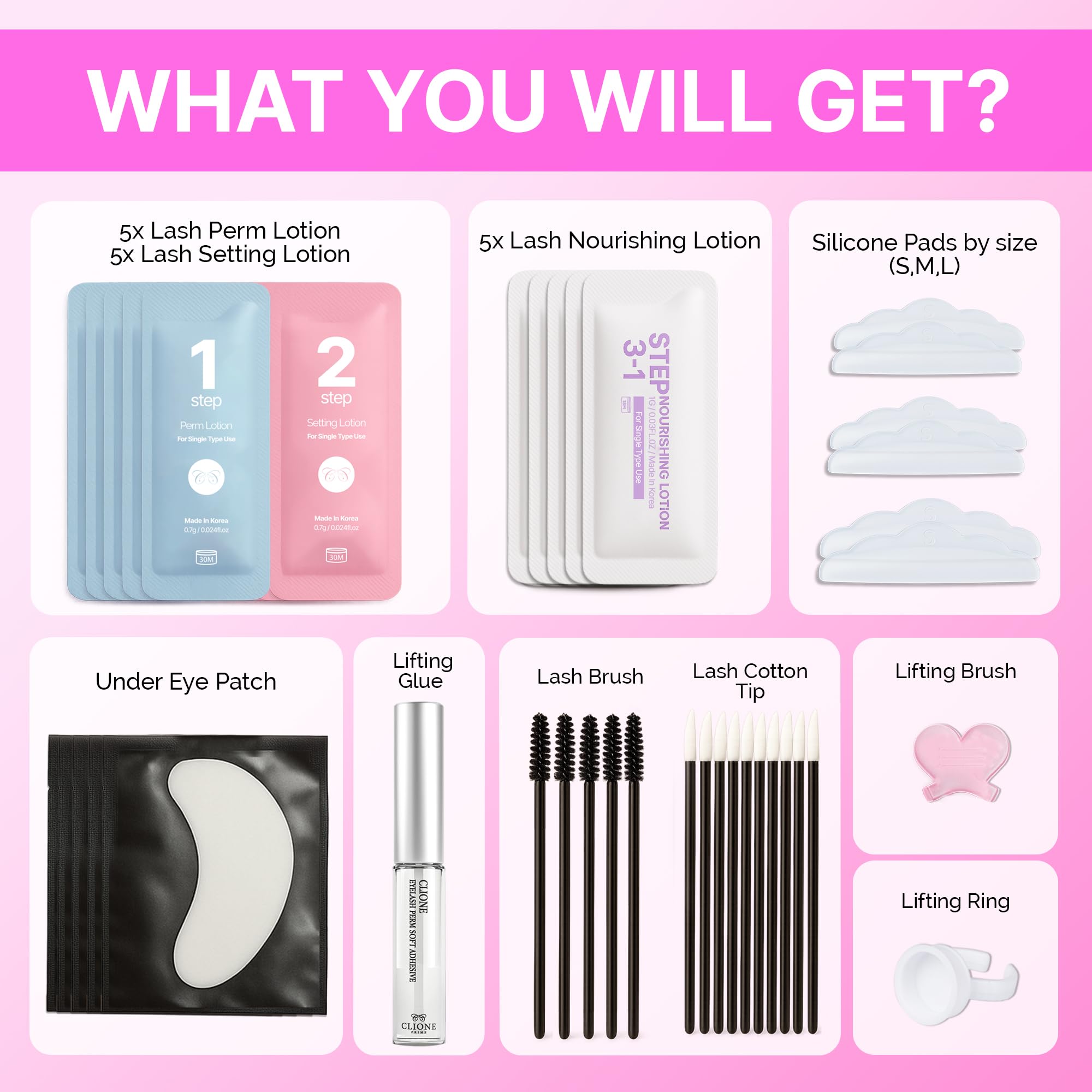CLIONE PRIME lift lasting up to eight weeks with proper care
