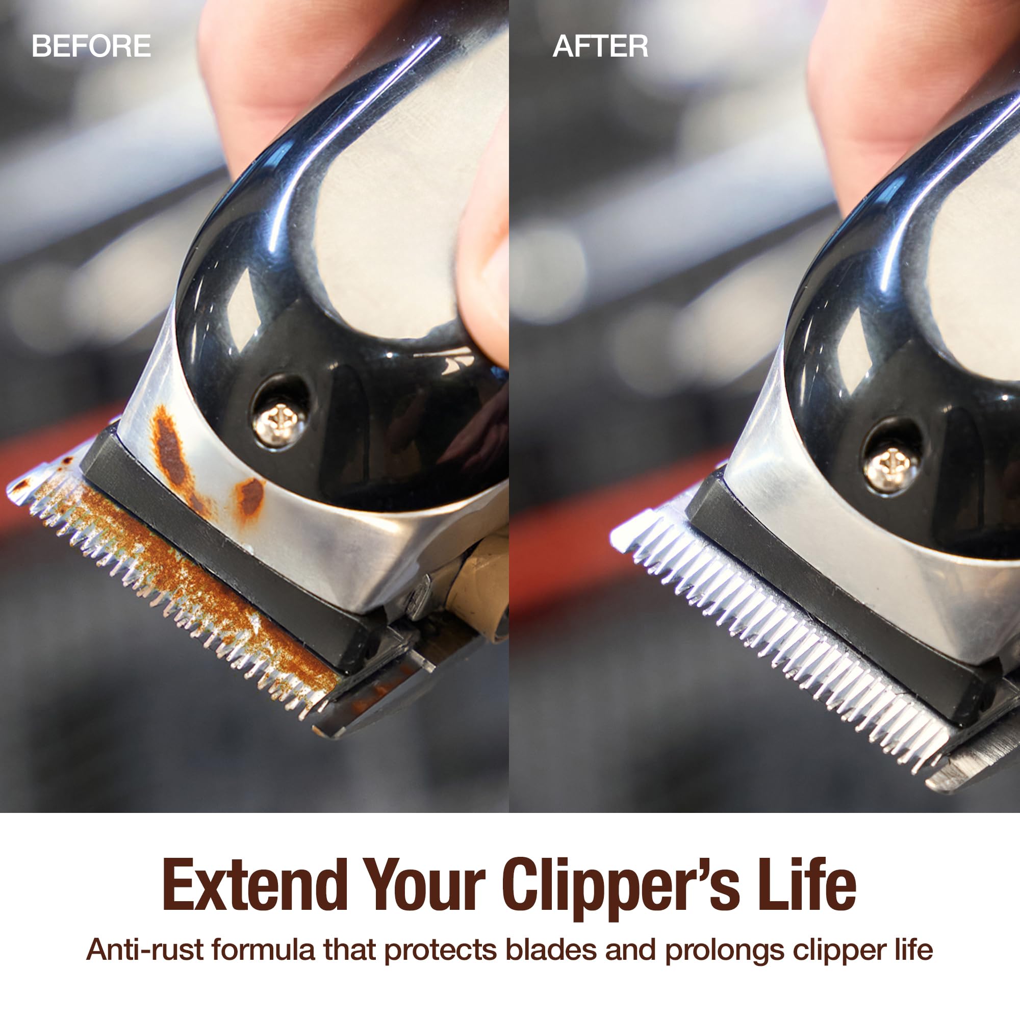 Clippercide cooling action helps blades stay cool during use.