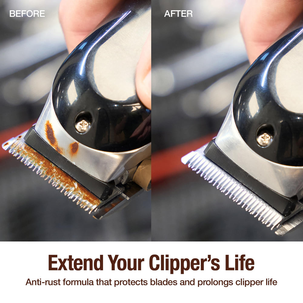 Clippercide cooling action helps blades stay cool during use.