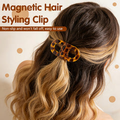 Clip magnético para cabello con diseño sin deslizamiento.