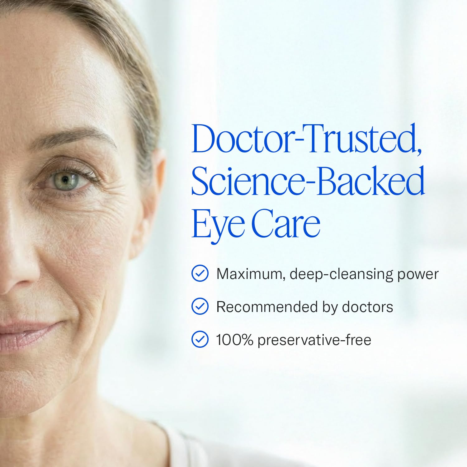 After makeup removal, Cliradex Towelettes finish cleansing the area.