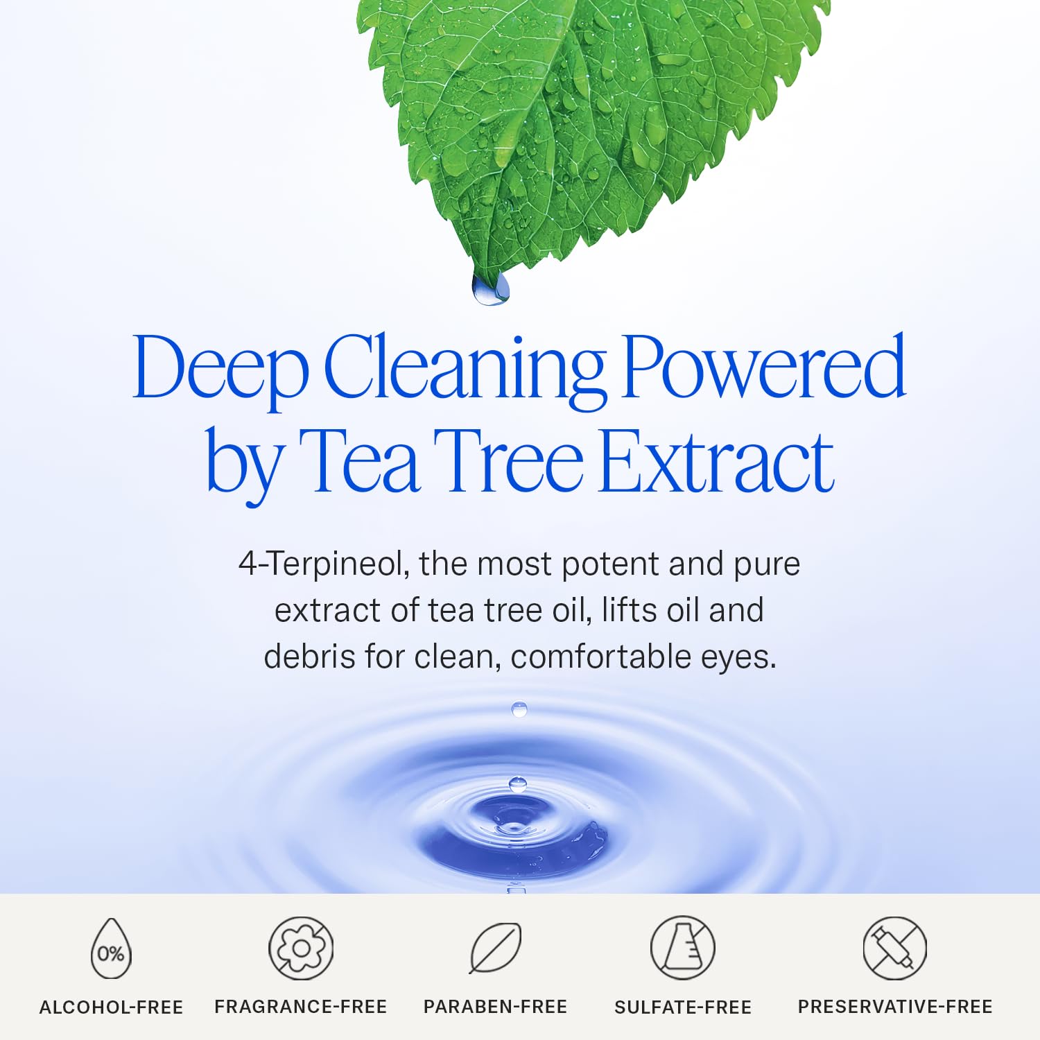 Cliradex Towelettes wipe around eyelashes to remove debris.