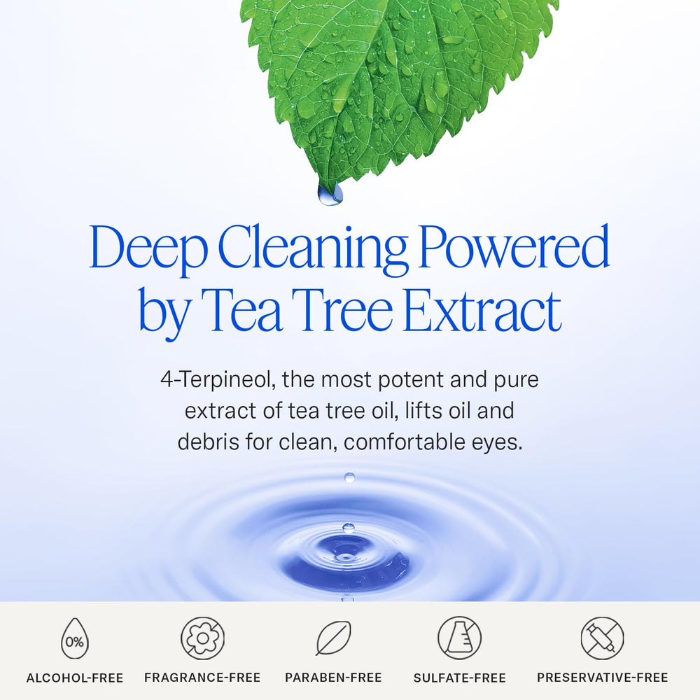 Cliradex Towelettes wipe around eyelashes to remove debris.