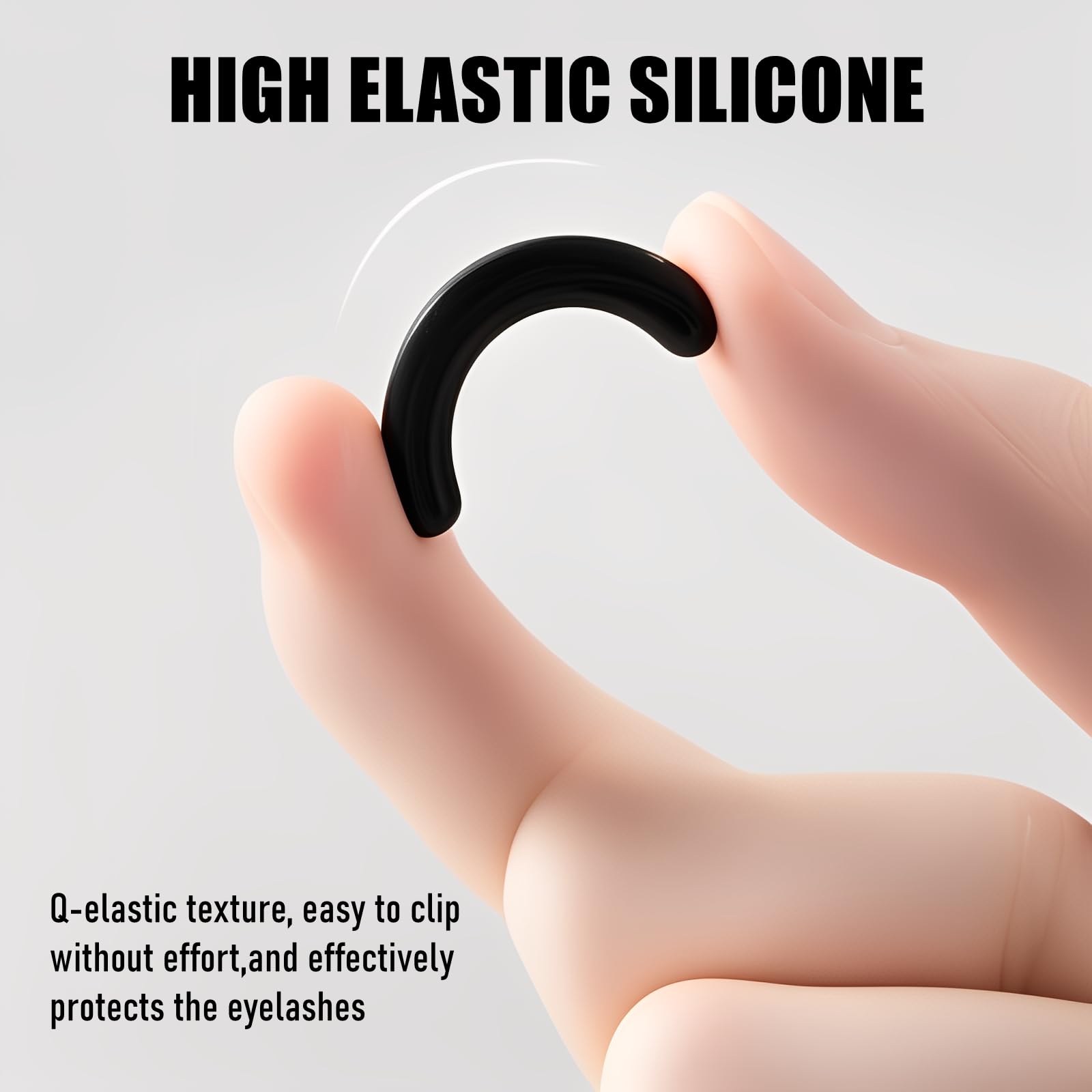 CLLFUU silicone soft rubber pads provide gentle, lash-safe curling.